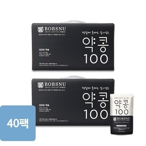 BOBSNU The 건강한 약콩100 두유 190ml