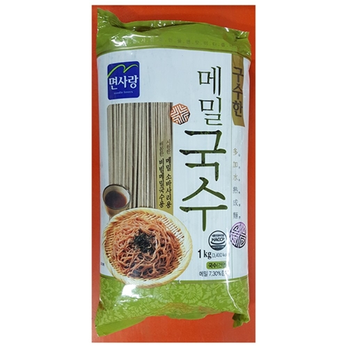 업소용 식자재 구수한 메밀국수 면사랑 1k 생면 메밀면 잔치국수 u6g