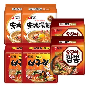 농심  오징어짬뽕10개+너구리10개+안성탕면10개 총30개