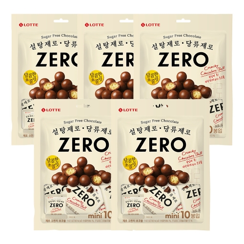 롯데  웰푸드 제로 크런치 초코볼140gX5개