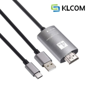 케이엘컴  KLcom USB3.1 Type-C to HDMI 미러링 케이블