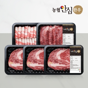 농협안심한우  산지직송 1등급 프리미엄 구이세트 1kg