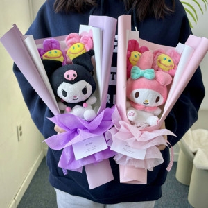 산리오 인형꽃다발