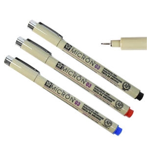 사쿠라  피그마 마이크론 03 0.35mm 블루