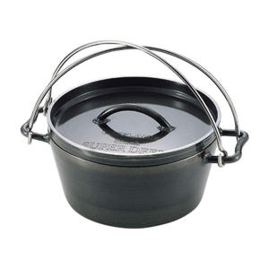 유니프레임  UF 더치오븐 8인치 흑피철판 캠핑용 무쇠냄비 660935