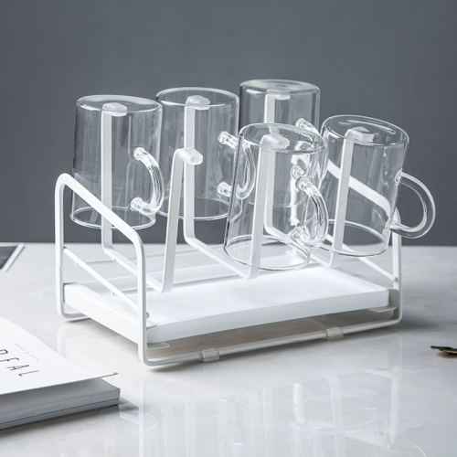 윈프라이스  물받침 스틸 컵걸이 컵꽂이 정리 건조대