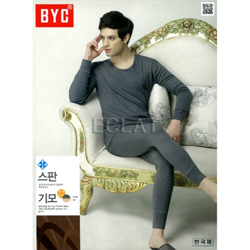 BYC 남성 기모 내의 상하세트_BYR9566