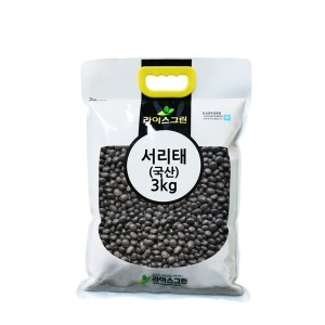 라이스그린  서리태 검정콩 국산 3kg 속청 검은콩 박스포장
