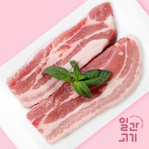 일간고기  무항생제 한돈 삼겹살 구이용 500g