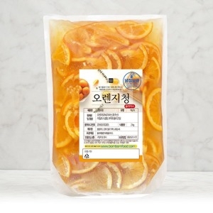 봄봄푸드  수제 오렌지청(껍질포함 슬라이스) 500g
