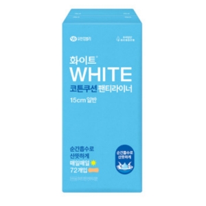 화이트 코튼 팬티라이너 일반 90개