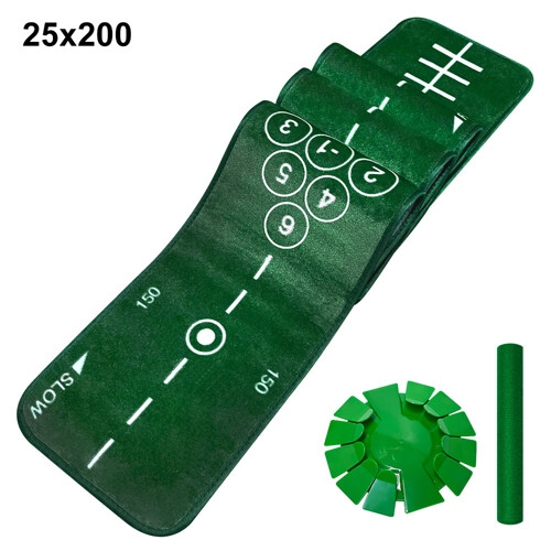 피스탑  제이빅- 골프 퍼팅매트 골프연습용품 볼궤적 표시 25x200