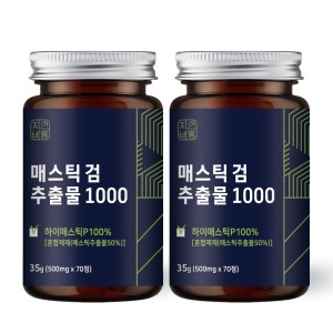 자연바름 위 매스틱 검 복합체 MASTICGUM 분말 정 건강 70정 2개