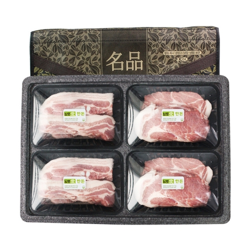 친환경팔도 보성녹차 먹인 한돈구이 선물세트 1.6kg [1개] - 에누리 가격비교