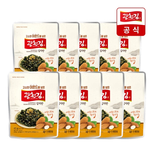 광천김  고소한 아몬드를 넣은 김자반 40g