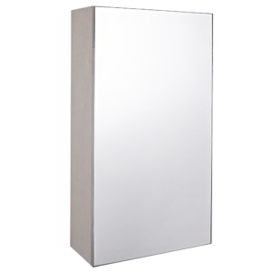 파랑  누드1도어 거울장 화이트