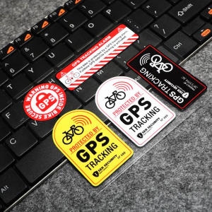 락모터스  자전거 도난방지 GPS 프레임스티커 5PS 안전 반사스티커 데칼 추적스티커 오토바이 전동킥보드