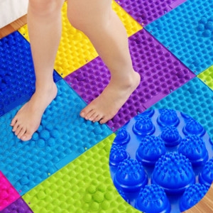 에코벨  퍼즐 발지압판 그린/발지압매트 발마사지기 발지압기