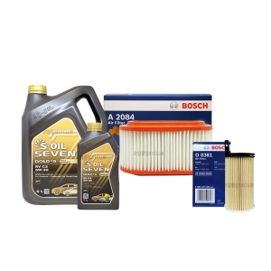 에스오일  세븐골드 RV 5W30 7L + 보쉬필터 더뉴포터2 디젤(22년형~)