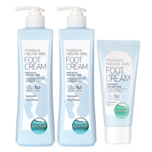 바세린 모이스처 네추럴 데일리 풋크림 500ml 2개 + 60ml