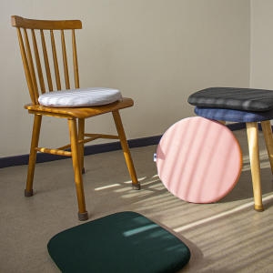 리빙엠  메모리폼 사각 원형 방석 의자 논슬립 쿠션 두꺼운 푹신한 식탁 40cm