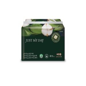 저스트마이데이 유기농 순면 오버나이트 8개