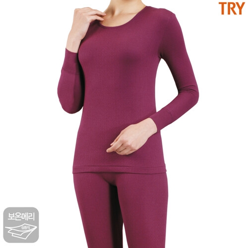 TRY 트라이 남성 여성 겨울 내복 내의 보온 기모 발열 내복세트
