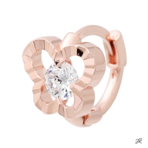 미니아트  페이트 14K 금침 로즈골드 나비 귀찌 링피어싱 귀걸이 8539091