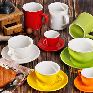 칼라 커피잔 라떼 카푸치노 에스프레소 잔