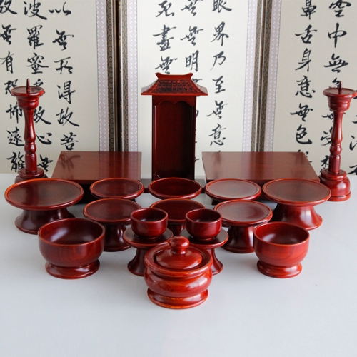 예반 통 원목 종가집 물푸레 제기세트 21P