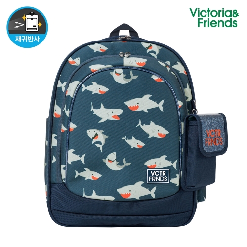 빅토리아앤프렌즈 신학기 초등학생 경량 책가방 얼쓰 글리터 샤크 GTASHK1