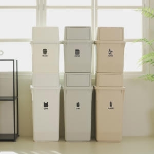 라이피스트  분리수거함 가정용 쓰레기통 재활용 인테리어 대용량 휴지통 모음