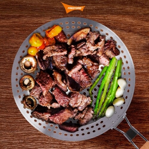 타공직화후라이팬 캠핑 직화구이 프라이팬