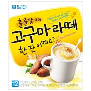 담터  출출할때 진한 고구마라떼 12스틱 든든한 사무실 간식