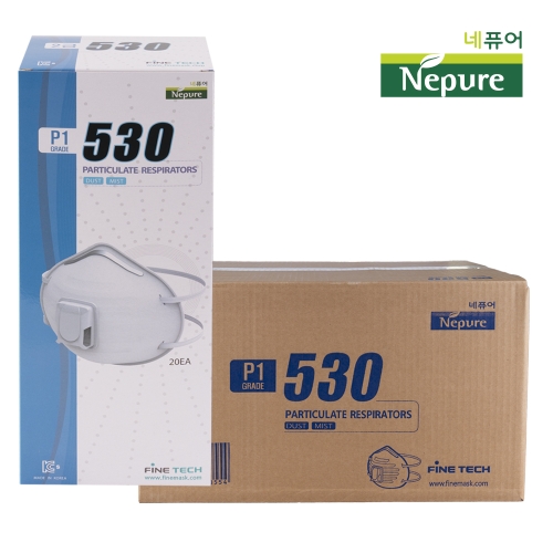 파인텍  530 안면부 여과식 2급 방진 마스크 산업용 공업용 240개