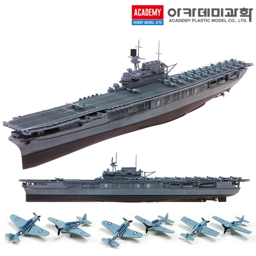 아카데미  1/700 미해군 엔터프라이즈 항공모함 CV-6 밀리터리 프라모델 과학 14409