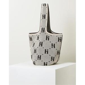 헤지스 여성 헤리아토 패턴 면 니트백_HIBA2E777