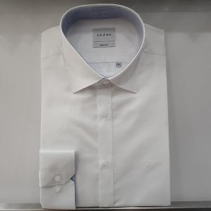 예작 셔츠 화이트 사틴 솔리드 슬림핏 긴소매 셔츠_YJ3SBS154