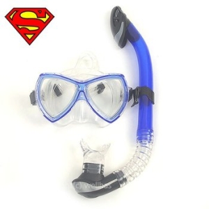 웰하스  슈퍼맨 스노클세트DC88 7세이상 아동수경 물안경