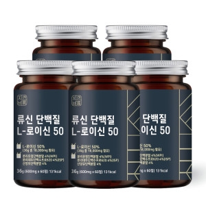 자연바름 류신 단백질 L-로이신 50 600mg 60정