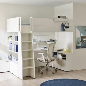 한샘  티오 ㄱ자 책상형 벙커침대 SS