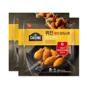 동원F&B  동원냉장냉동 퀴진 에어 크리스피 x 2개 미니핫도그 양념감자