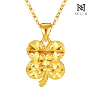골드앤  순금 24K 네잎클로버 목걸이_7.5g