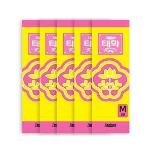 태화  고무장갑 중 선밴핑크 5개