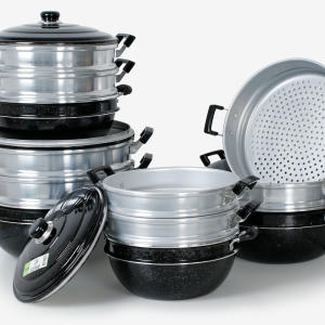 우성  3단 찜솥 JI 대용량 킹크랩 대게 랍스터 대형 업소용 찜통 큰냄비