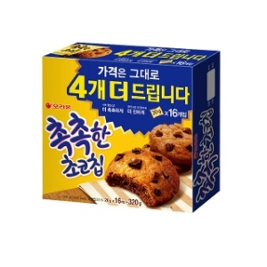 오리온  촉촉한 초코칩 16개입 320g