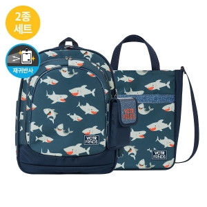 빅토리아앤프렌즈 신학기 초등학생 경량 책가방2종 얼쓰 글리터 샤크(GTHSHK2S)