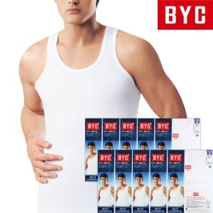 BYC 남성런닝 10매 순면 100 남자 민소매 메리야스