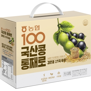 농협식품  100% 국산콩 통째로 검은콩 17곡 두유 190ml