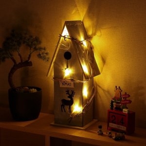 트리  LED 크리스마스 숲속 오두막 무드등